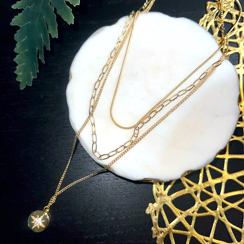Stellar star layering necklace🌙
